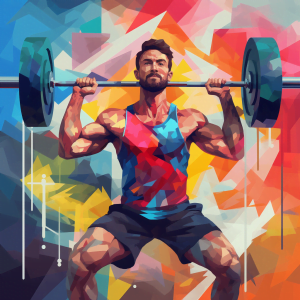 Person lifting weights in a gym