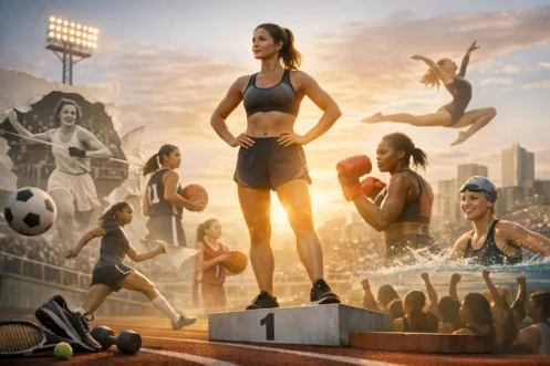 Alternative text = Women’s sports & fitness revolution