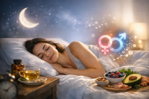 Alternative text = Multi‑pathway sleep support for hormonal balance