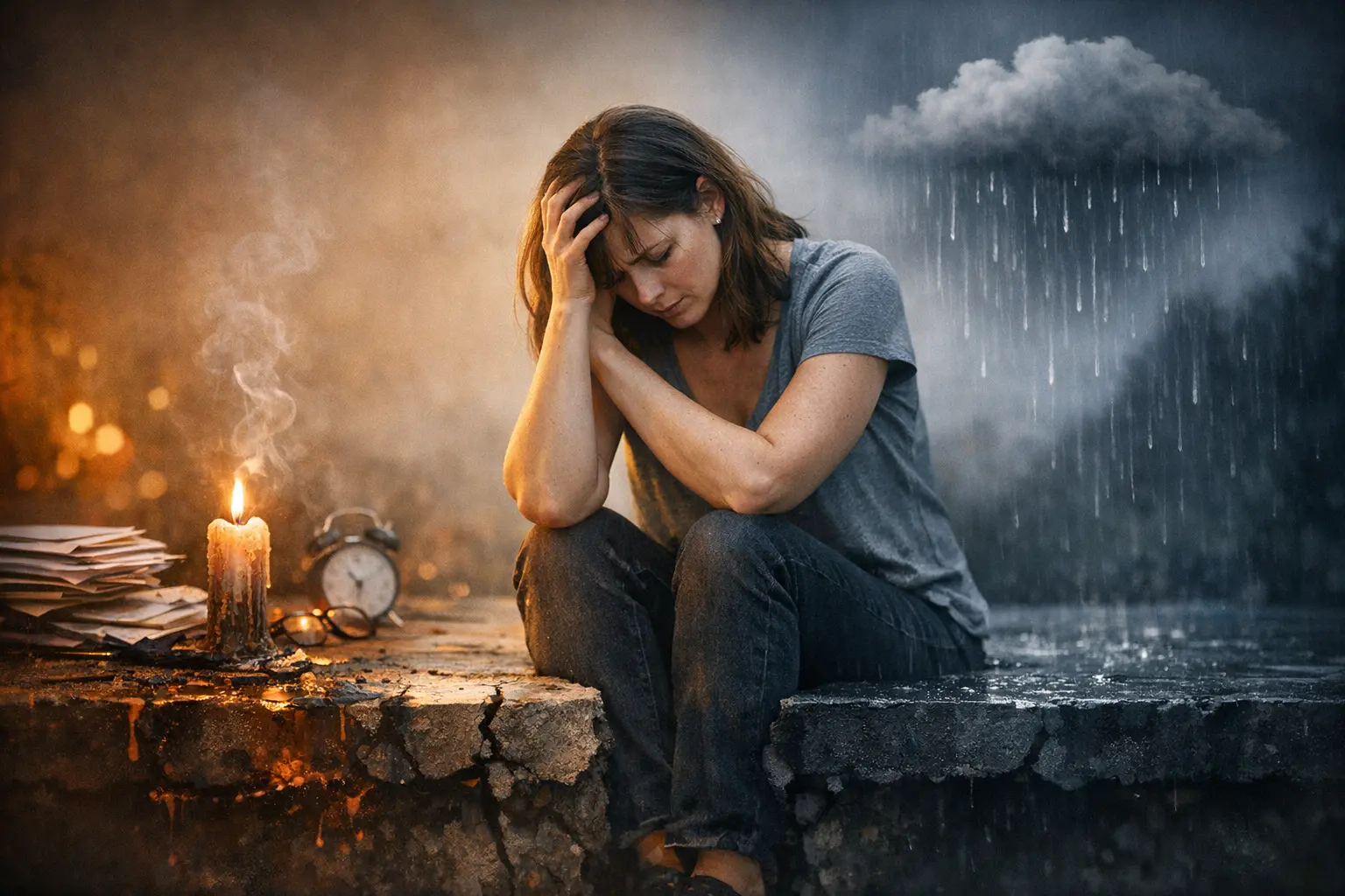 Alternative text = Emotional Burnout vs Depression: How to Tell the Difference (Science-Based)