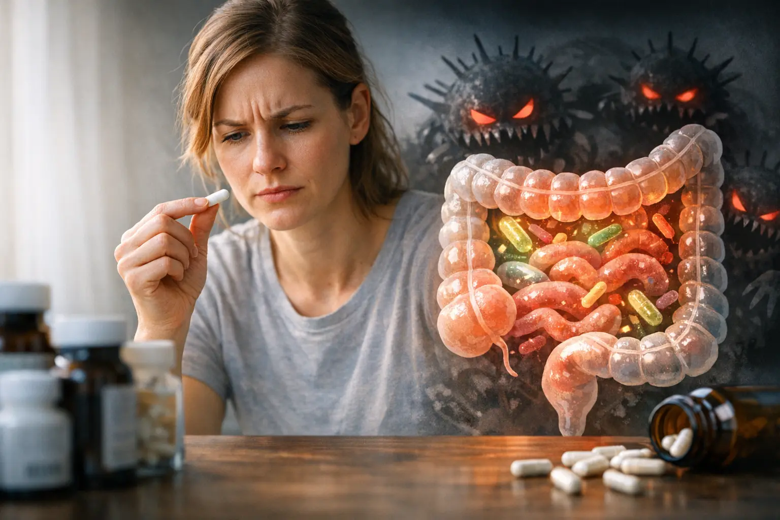 Alternative text = The Hidden Risks of Probiotics: When ‘Healthy’ Bacteria Can Backfire